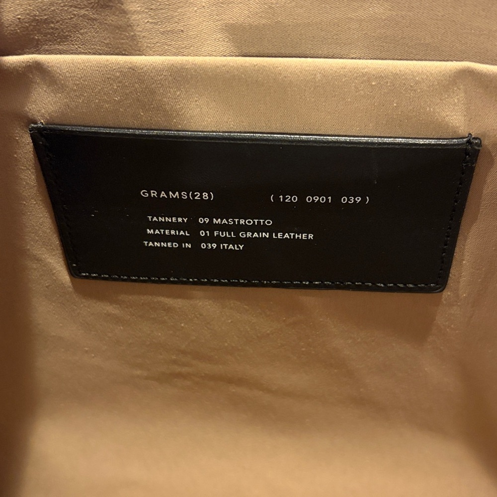 GRAMS(28) EUC 120 Leather Folio Nappa Black Laptop Case Holder Zip - Picture 7 of 11